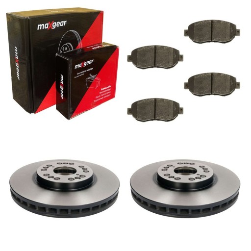 2× maxgear диск тормозной toyota переднее lexu gs/sc 97-10 maxgea тормозные колодки lexus gs300/is300 , фото