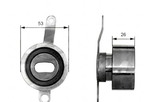 Gates t41023 натяжной ролик ремень грм пакет управленния v14 во время столкновения w бардачок - освещение руководство , фото