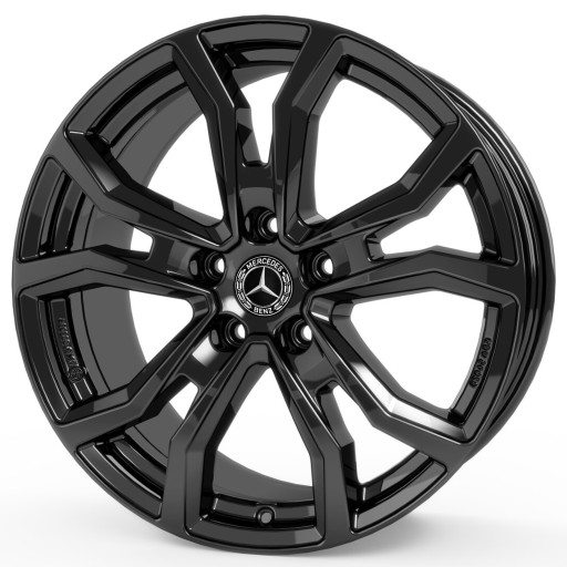 4× диск алюмінева dezent tv чорна 8.0 x 18 5x112 et 38 , фото