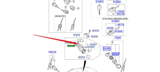 Фишка замоки зажигания kia oe 931102h000 , фото