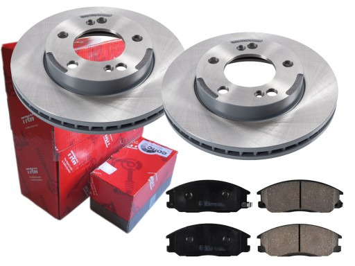 2× trw df6205 диск тормозной тормозные колодки переднее kpl. gdb3297 , фото