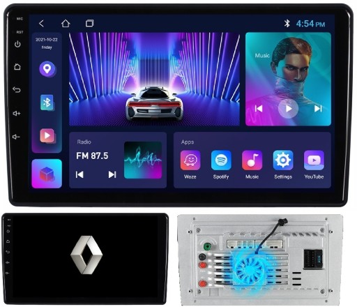 Радио навигация android renault trafic opel 2/64gb , фото