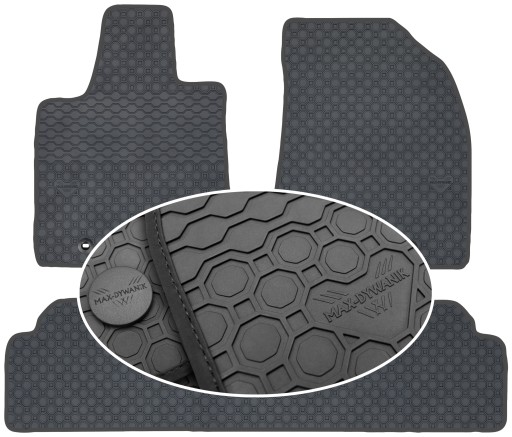 Коврики коврик резиновые 3 el. , фото