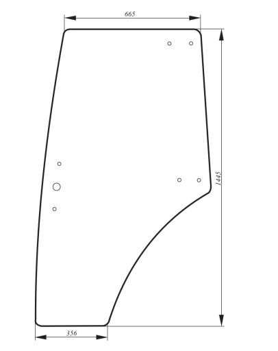 Скло двері ліве zetor proxima forterra 90 , фото