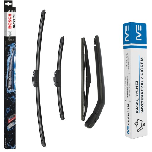 Набор дворников переднее задний toyota yaris japan , фото