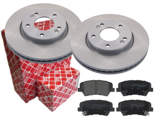 2× febi bilstein диски тормозные тормозные колодки переднее 31470 bilstei 116261 , фото