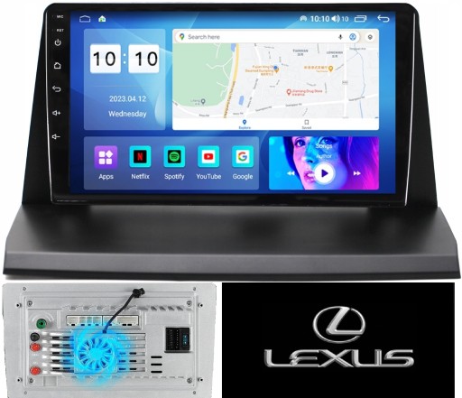 Радио навигация android lexu nx200 / nx300 камера вентиляторы 2/64gb 8 core , фото