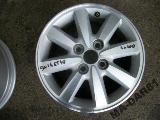 Диск алюминеевая daihatsu oe sirion 2 ii 5.0 x 14 4x100 et 40 , фото