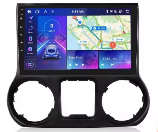 Jeep wrangler jk 11-18 радио навигация 10.2 android carplay 6/64 gb , фото
