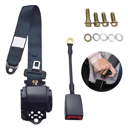 Ремінь безпеки 3 пунктовий блокада i кронштейн набір , фото