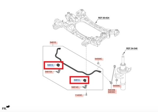 Набор втулки стабилизатора do kia stinger , фото