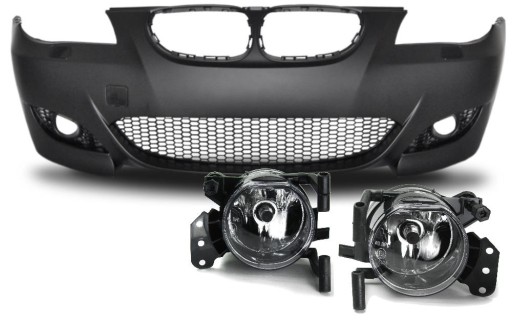 Бампер bmw e60 e61 mpakiet m5 распылители парктроники hal , фото