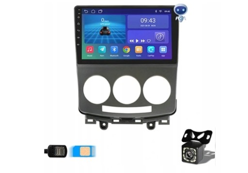 Радио навигация gps mazda 5 2005-2010 android wifi , фото