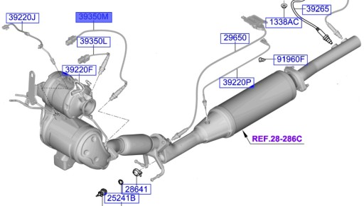 Hyundai oe 39351-2f950 зонд lambda , фото