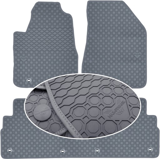 Коврики коврик резиновые 3 el. , фото