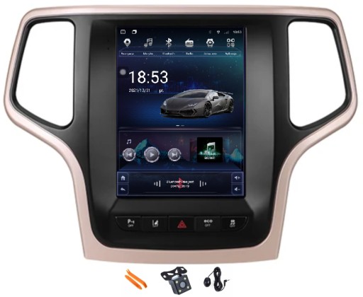 Радио android навигация qled carplay gps dsp jeep cheroke 4 wk2 13-20 , фото