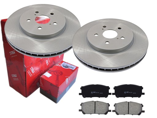 2× trw df4493 диск тормозной тормозные колодки переднее kpl. gdb3338 , фото