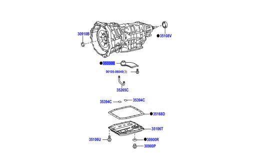 35330-30110 маслоотдилитель фильтр автоматической коробки передач lexu is rc gs , фото