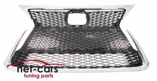 Решетка lexu ct zwa10 15-17 wz sport парктроники гриль черный блеск хром , фото