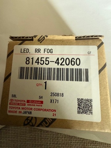 Рамка лед do проотитуманного ліхтаря задньої lexu nx ii 350h 450h , фото