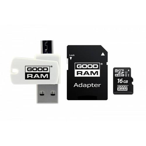 Karta pamięci microSDHC GOODRAM 16GB M1A4 UHS-I + Adapter