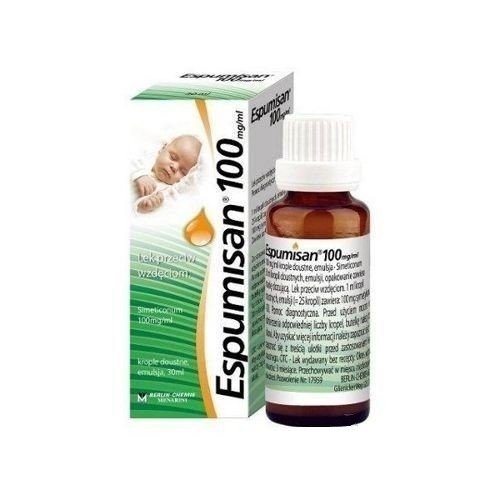 Krople Espumisan 100mg/ml 30ml LEK wzdęcia niemowlęta dzieci