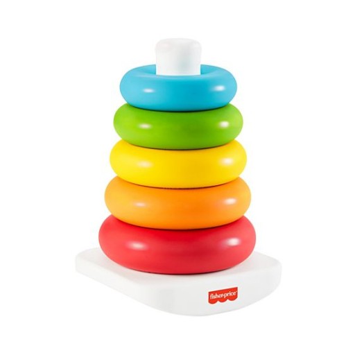 FISHER PRICE ECO PIRAMIDKA z kółek 6 elementów