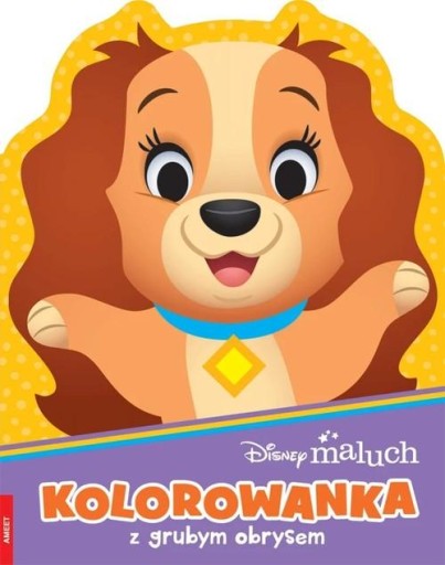 Kolorowanka z grubym obrysem. Disney maluch