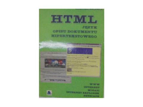 HTML język opisu dokumentu hipertekstowego -