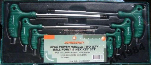 JONNESWAY KPL. KL. WPUSTOWYCH AMPULOWYCH 8 SZT.