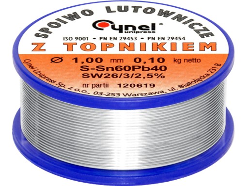 CYNA Spoiwo lutownicze CYNEL 100g 1mm
