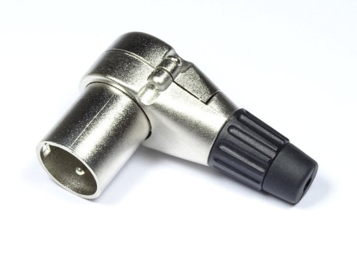 Wtyk mikrofony XLR 3p kątowy (3135)