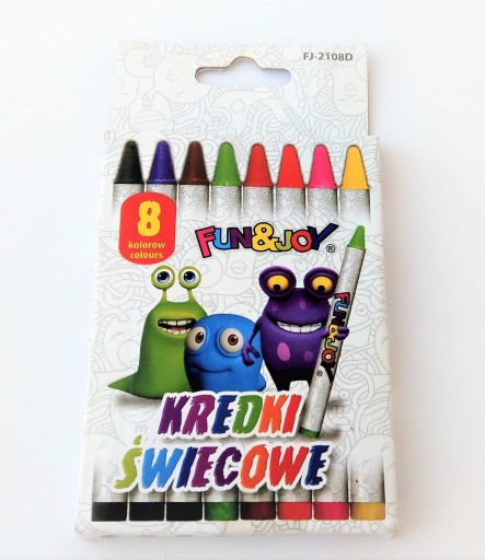 Kredki Świecowe 8 Kolorów - TITANUM