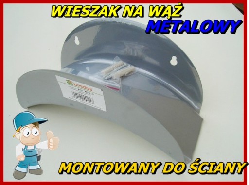 UCHWYT WIESZAK NA WĄŻ METALOWY DO ŚCIANY Mocny OK