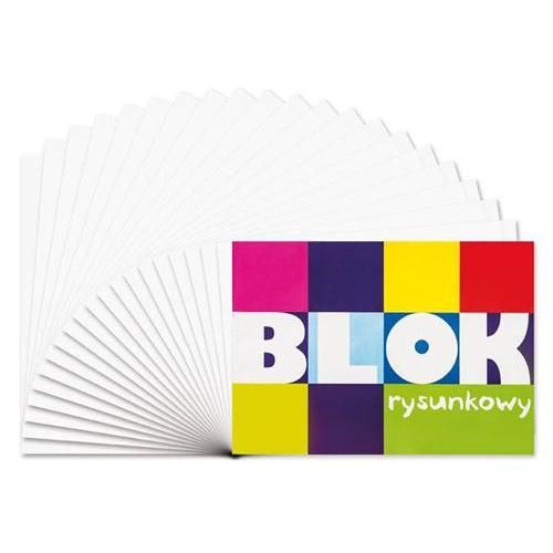 Blok rysunkowy biały A4 50ark. SDM