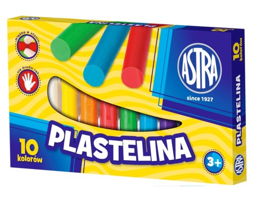PLASTELINA 10 KOLORÓW ASTRA SZKOLNA