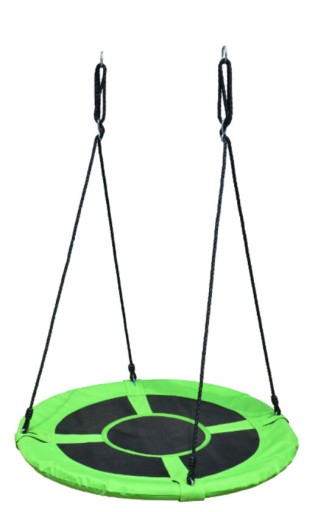 HUŚTAWKA DLA DZIECI OGRODOWA GNIAZDO BOCIANIE MOCNA WISZĄCY SIEDZISKO 100CM