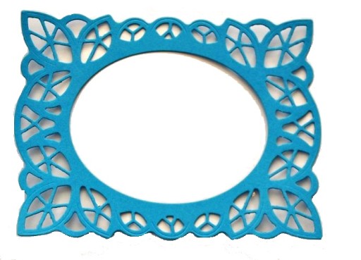 SCRAPKI Ramka Ażurowa 13cm + tag scrapka