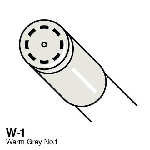 COPIC Ciao Marker W1 Warm Gray No.1
