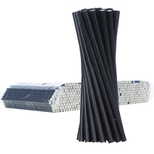 BIO Papierowe Słomki Paper Straws 8/205 500szt EKO