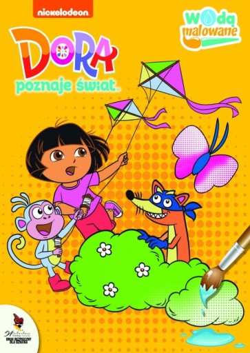 Dora poznaje świat Wodą malowane - maluj - KD