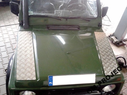 Alu panele na maskę Suzuki Samurai Santana SJ FV