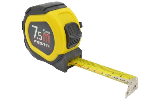 MIARA ZWIJANA STALOWA miarka 7,5m /25mm MAGNES MOC