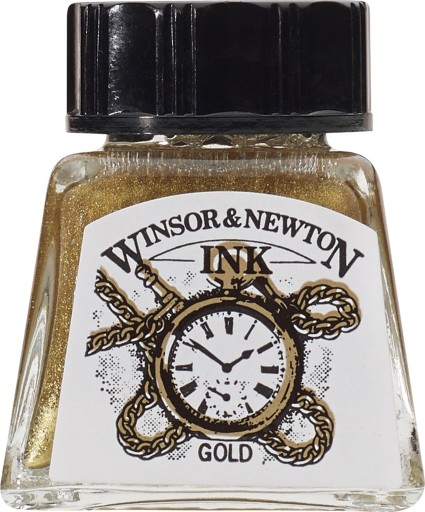 Tusz Winsor & Newton 1005283 złoty 14 ml