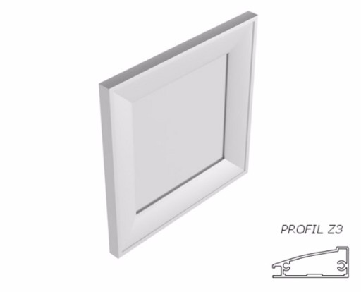 Front ramka aluminiowa Z3 alu ze szkłem