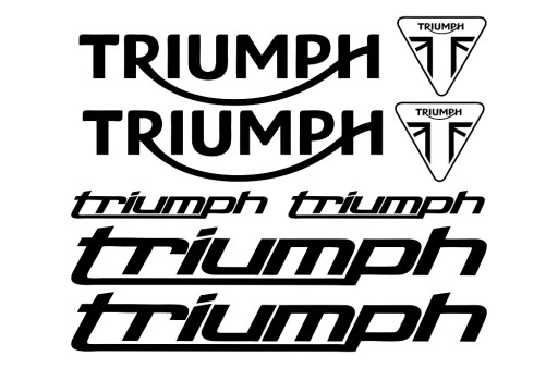 Naklejka zastępcza TRIUMPH na motor NAKLEJKI