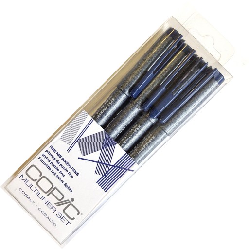 COPIC Multiliner Cienkopis 0.5,0.3,0.1,0.005cobalt