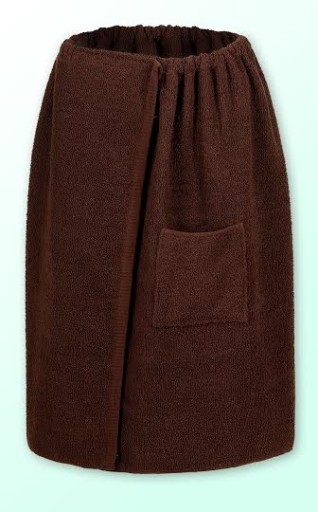 SAUNA RĘCZNIK KILT UNIWERS. BRĄZOWY 70*140 BAWEŁNA