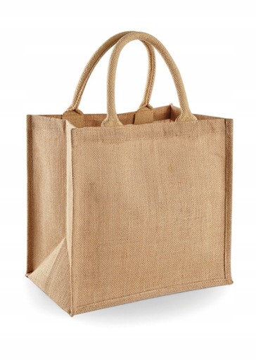 EKO TORBA Z JUTY NA PREZENT LUNCH ZAKUPY 30x30x19