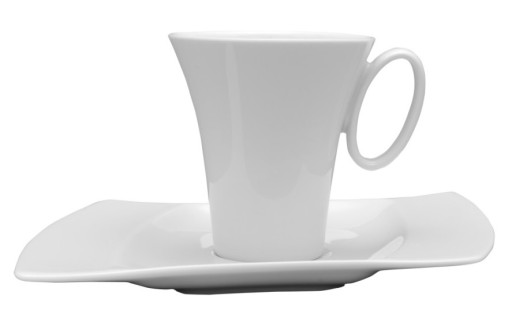 LUBIANA WING FILIŻANKA 200 ML + SPODEK PORCELANA